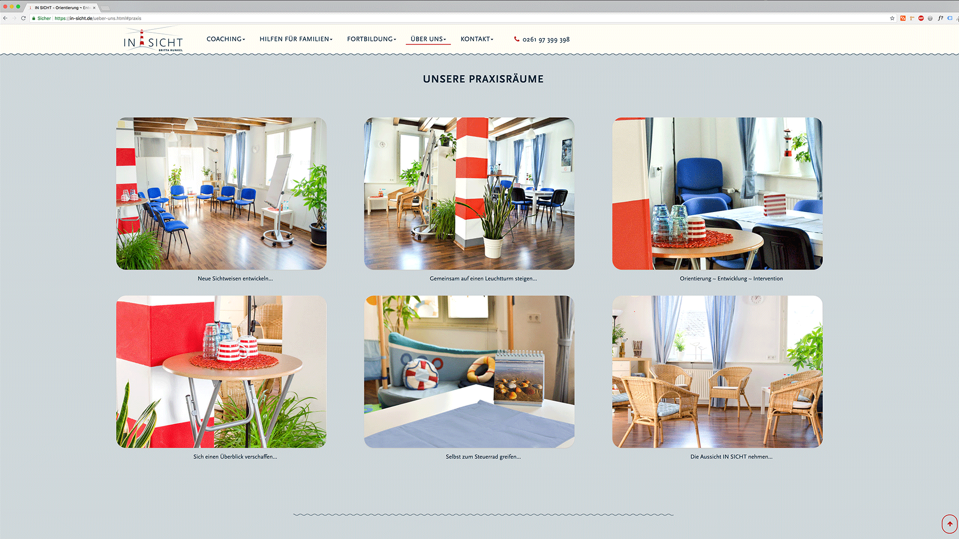 Screenshot der Website In SICHT