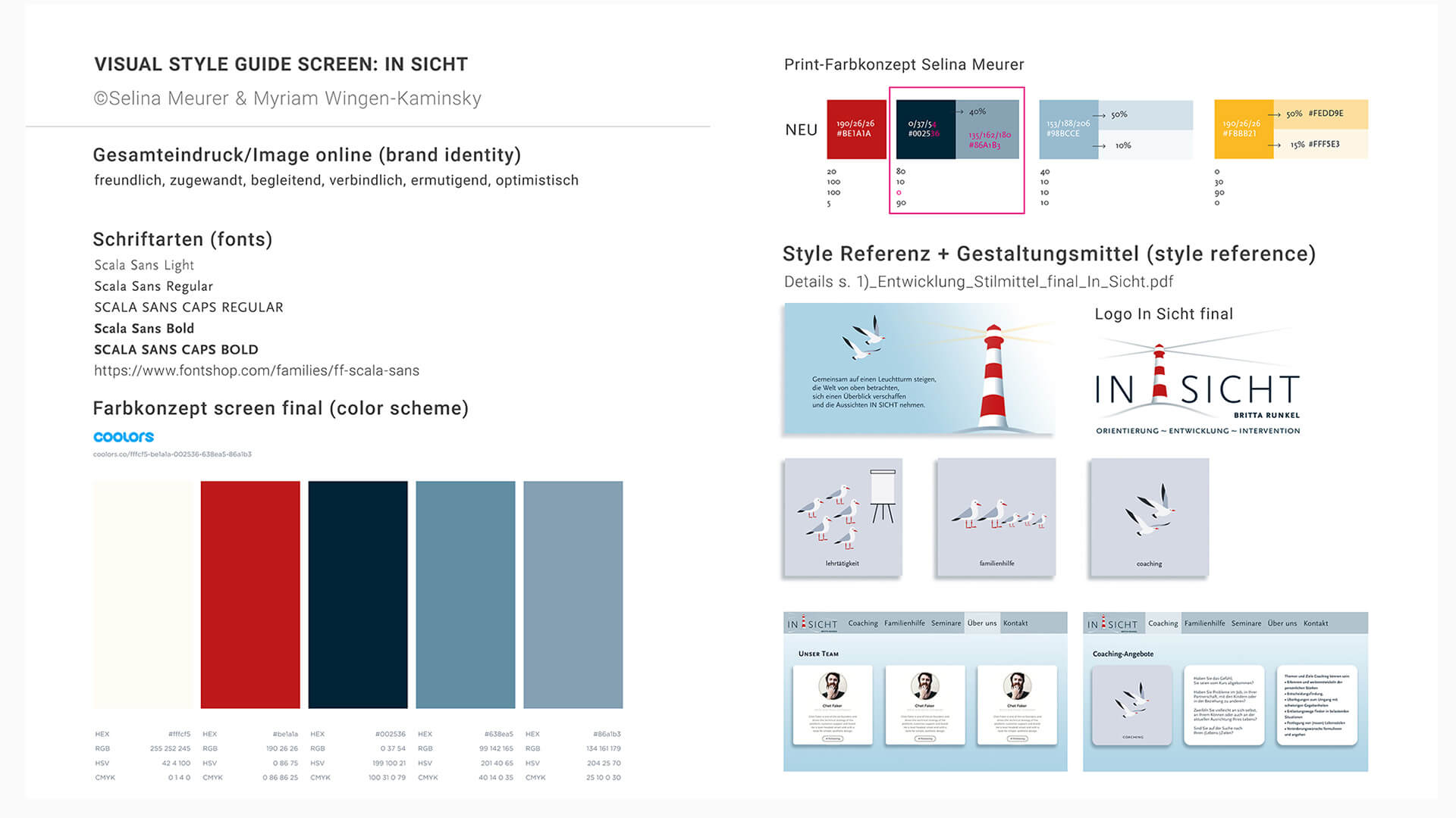 Entwicklung Corporate Re-Design IN SICHT • Print & Screen