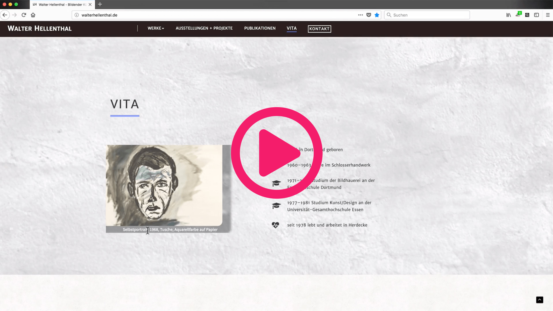 Animationen Website Walter Hellenthal