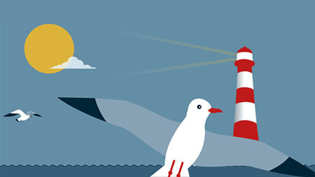 Alternative design for an animated hero image